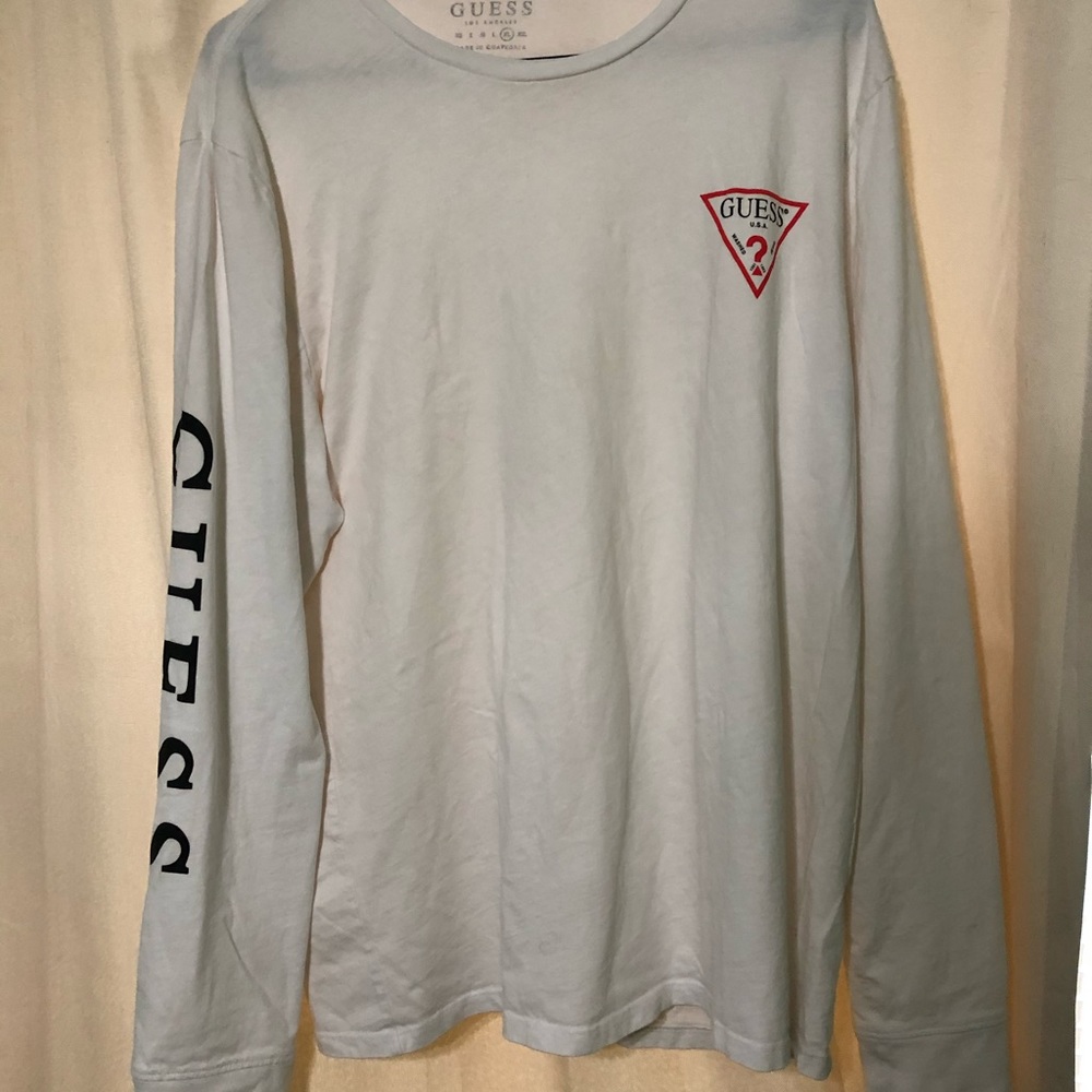 “Guess” Long sleeve logo tee